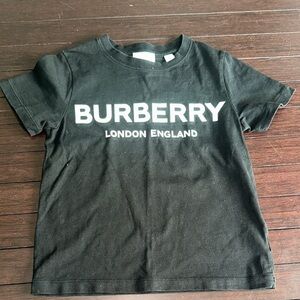 Burberry Kids Tee in Black with White Logo